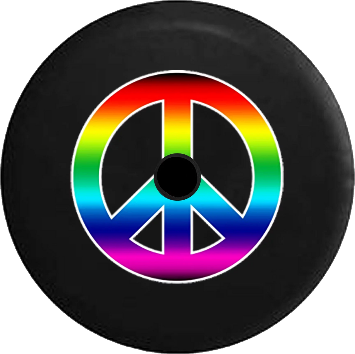 Inch Sign 32 Backup 2018 JL Wrangler Peace RV Gay Spare for Rainbow Tire Camera Cover 2019 Colorful Jeep