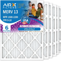 Filters Pleated AIR. 1500 & 9 AIRX 20x24x2 Air - 2200 20x24x2 FPR 13 Air Comparable by Made Filter Pack CLEAN HVAC USA MERV WICKED MPR Premium Electrostatic FILTERS Furnace to Filter AC Conditioner 6