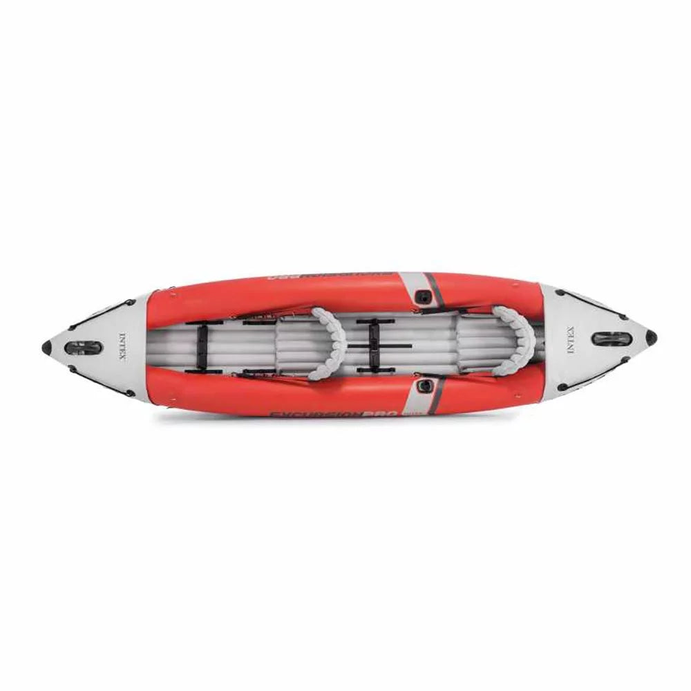 Red Pump, Pack) with (3 Oars Excursion 2 Pro Person Kayak Inflatable & Vinyl