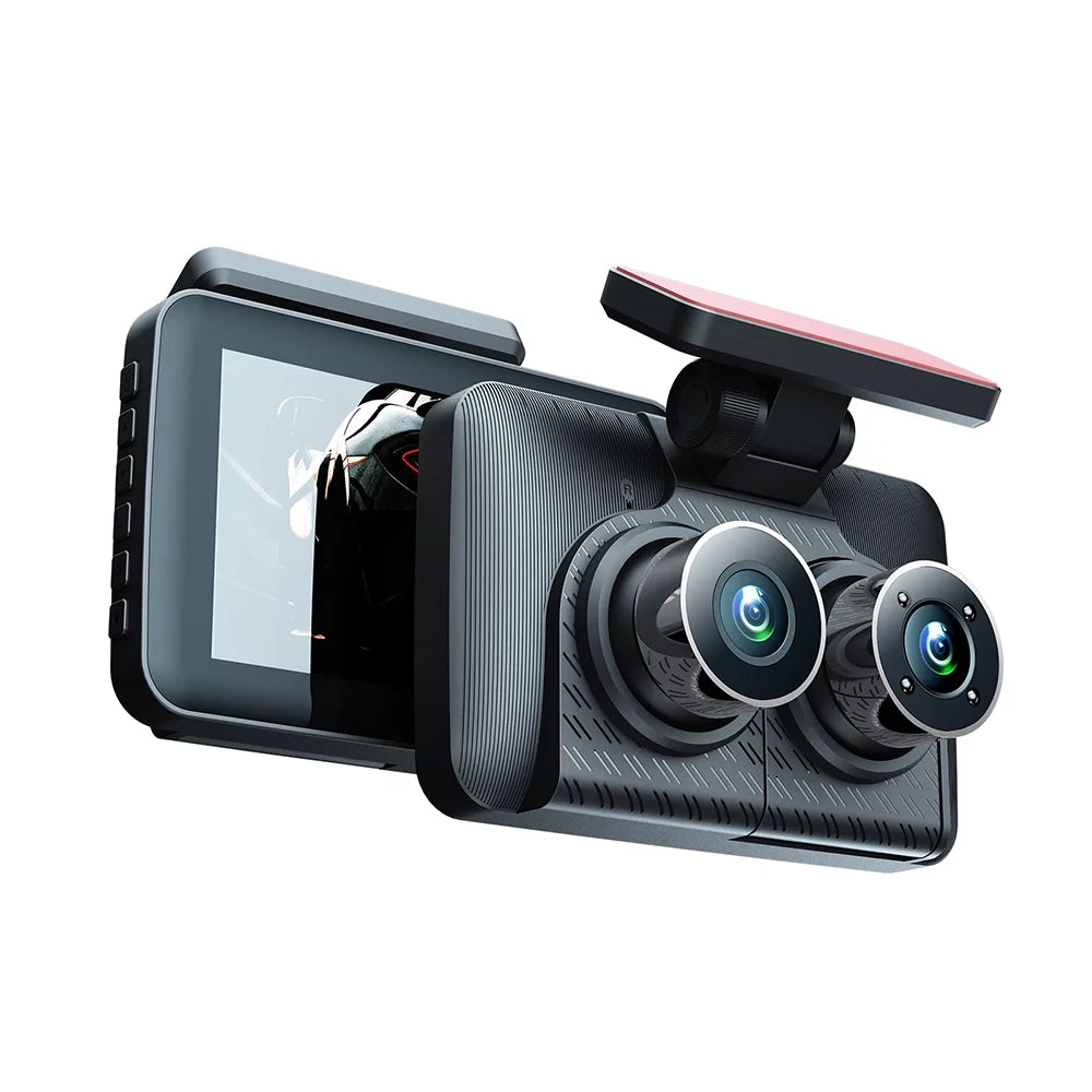 Drive Rear Triple Dash Night Recorder Camera with Vision, Inside Cam Front and