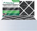 Filterbuy HVAC Odor 8 with (12-Pack) Eliminator Activated 18x30x1 Filters MERV Air Pleated AC Furnace Carbon