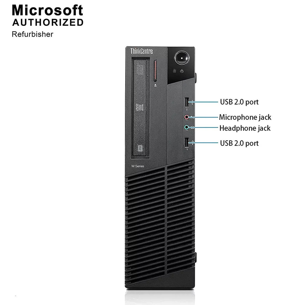4GB Monitor, Lenovo Computer Intel and RAM, WIFI, (Refurbished: Pro, 1TB M92P HDD, Mouse Quad-Core Desktop DDR3 Keyboard Windows Good) 10 - RGB 22in DVD, PC Pre-Owned i5,