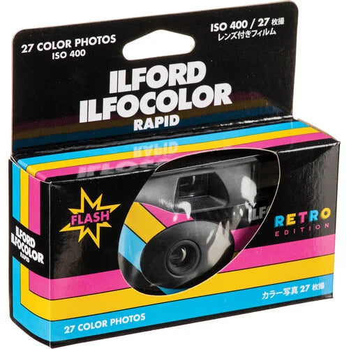 Ilfocolor Retro Cap Ilford Lens Use Holder Rapid Camera + Single