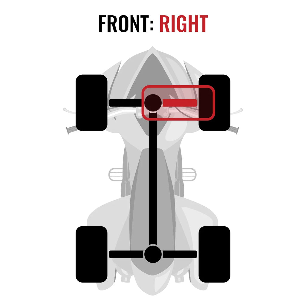 Axle 4X4 Can-Am Commander Sixity with 2015 Right compatible 1000 Front -P -