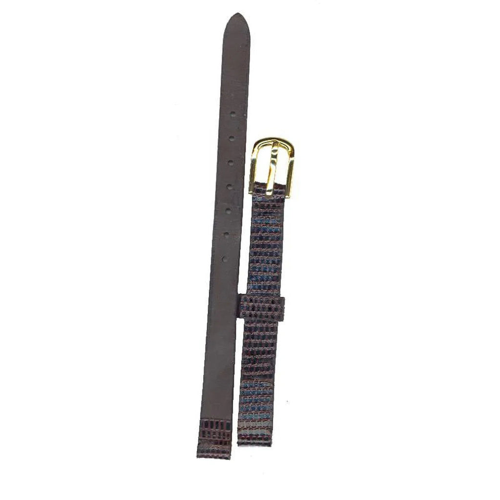 Grain 08mm Brown Watchband Seiko Lizard part#AU01164N