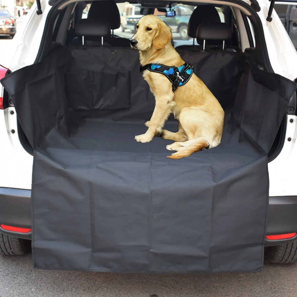 DirtEscape-proof Cushion Trunk Mat Seat Protective Bite for Organizer Van Mat Sedan Trunk Pet Resistant SUV Thicker Dog Car Oxford Cloth Mat