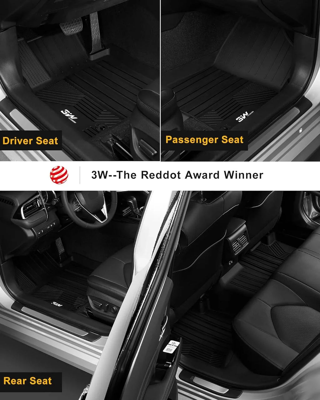 Liner Fit ) for 2018-2024 for Custom All Trunk and Floor Camry Toyota Liner 3W or Cargo & Floor Mat Mats Hybrid Camry (Not Climatic for