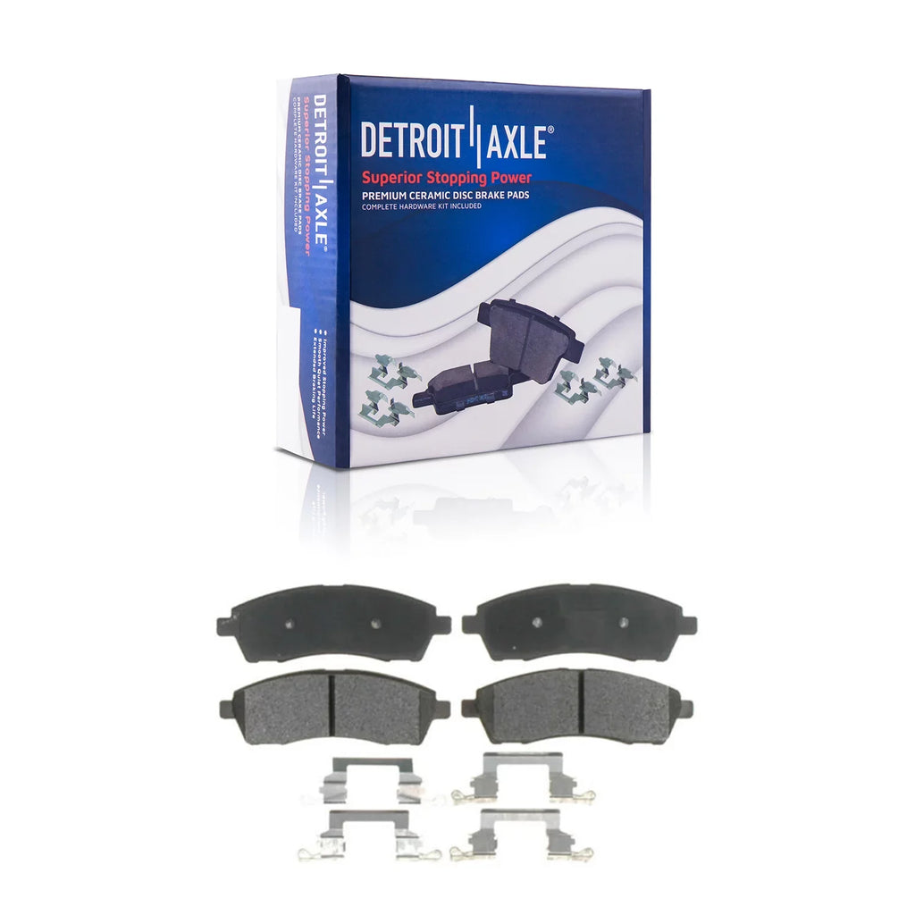 Brakes F-250 & F-350 1999 Detroit 2003 2002 Excursion 99-04 Brake Pads Ceramic Axle - 2004 Slotted for Drilled Rear Ford Kit Super 2001 Replacement Brake Duty Lugs 8 2000 Rotors
