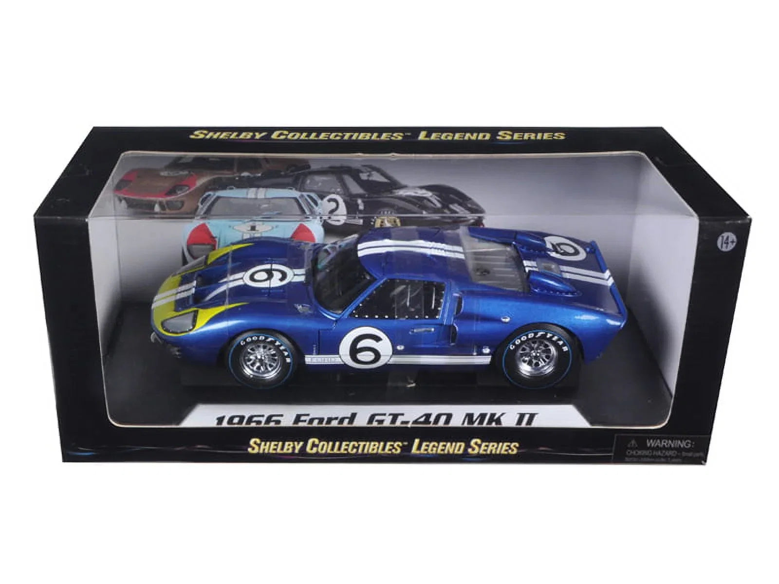 Diecast 1/18 Blue Car Collectibles Ford Model Shelby -40 1966 by 2 #6