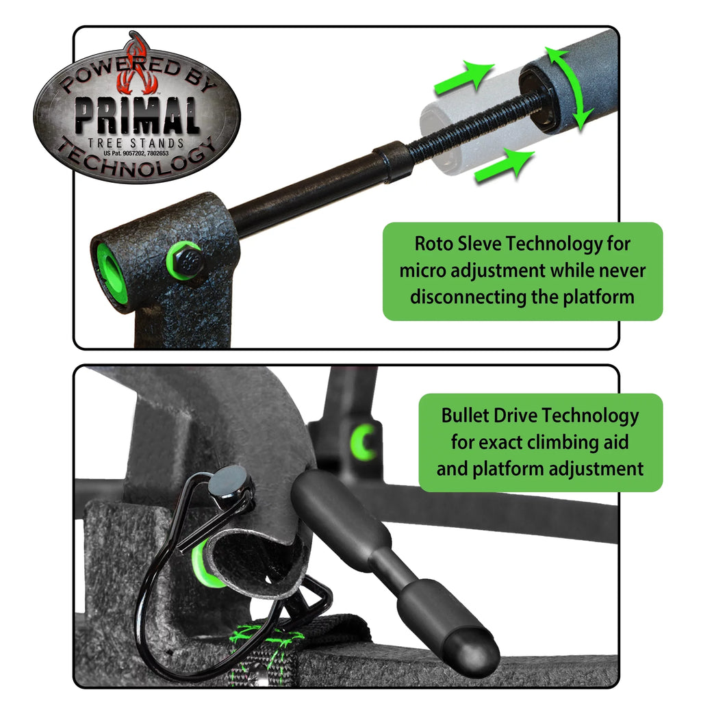 Hunting Aluminum Climbing Invader Treestand Deluxe Realtree