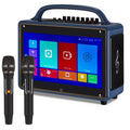 Adults&Kid,14”HD Streaming Machine Loudspeaker Wireless 12/4+64G,Support Portable Systems Screen/Android for Touch Karaoke BT Microphone/WiFi/USB/SD/PC/TV/Phones/HDMI