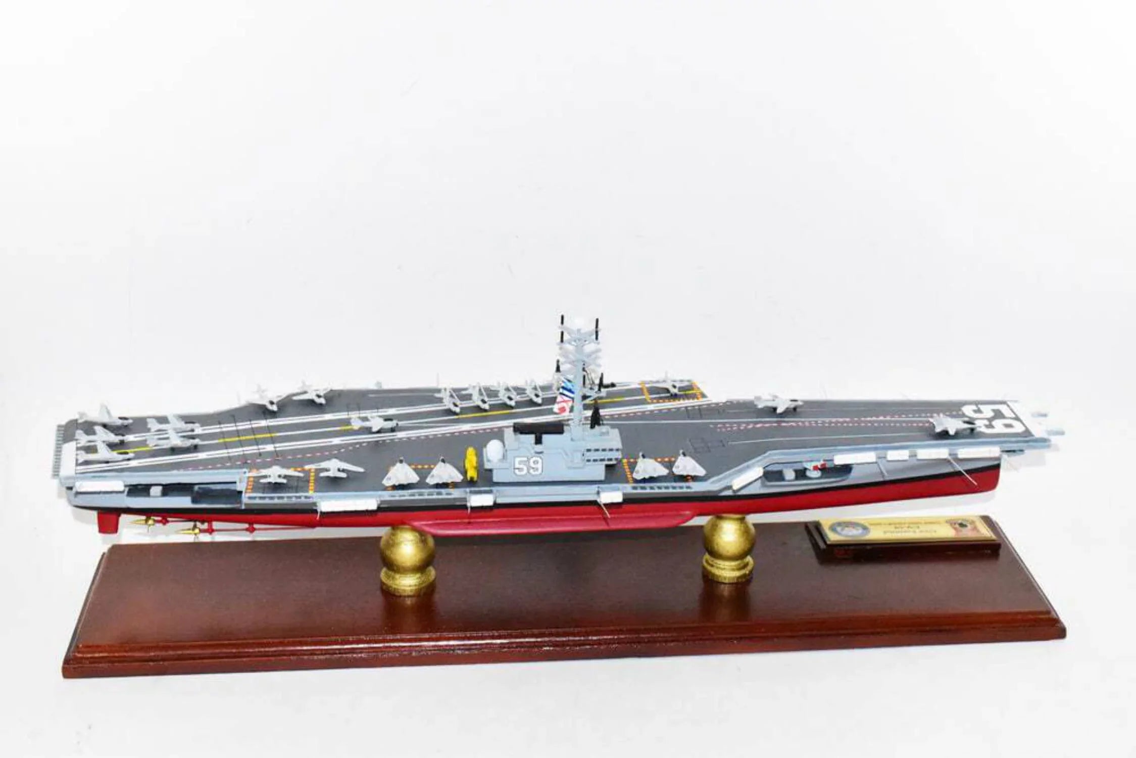 Class,Mahogany Model,Navy,Scale Model,Forrestal Carrier Forrestal -59 Aircraft