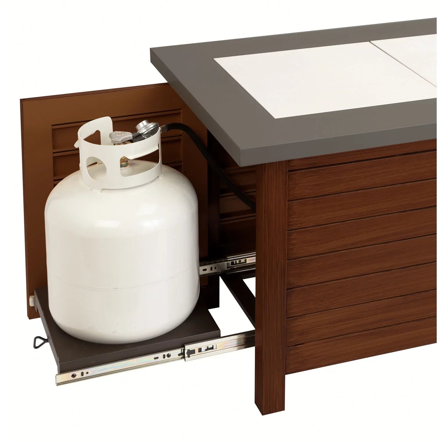 2-in-1 Fire Table Design Patio with Pit Pit Table Cuisinart - Ignition, Start Push Fire to Coffee to Outdoor