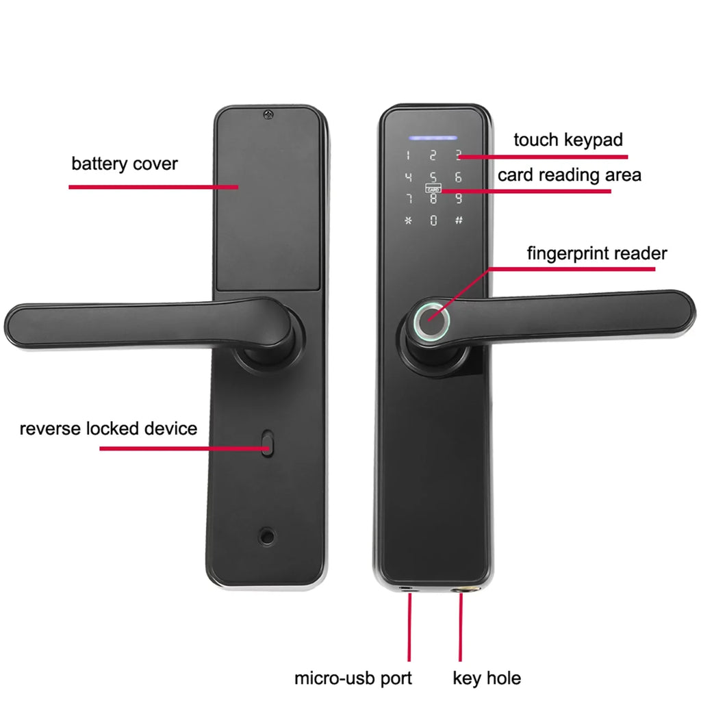 Fingerprint Secure Smart Mechanical Touchscreen for Door Office & Keypad Key Lock