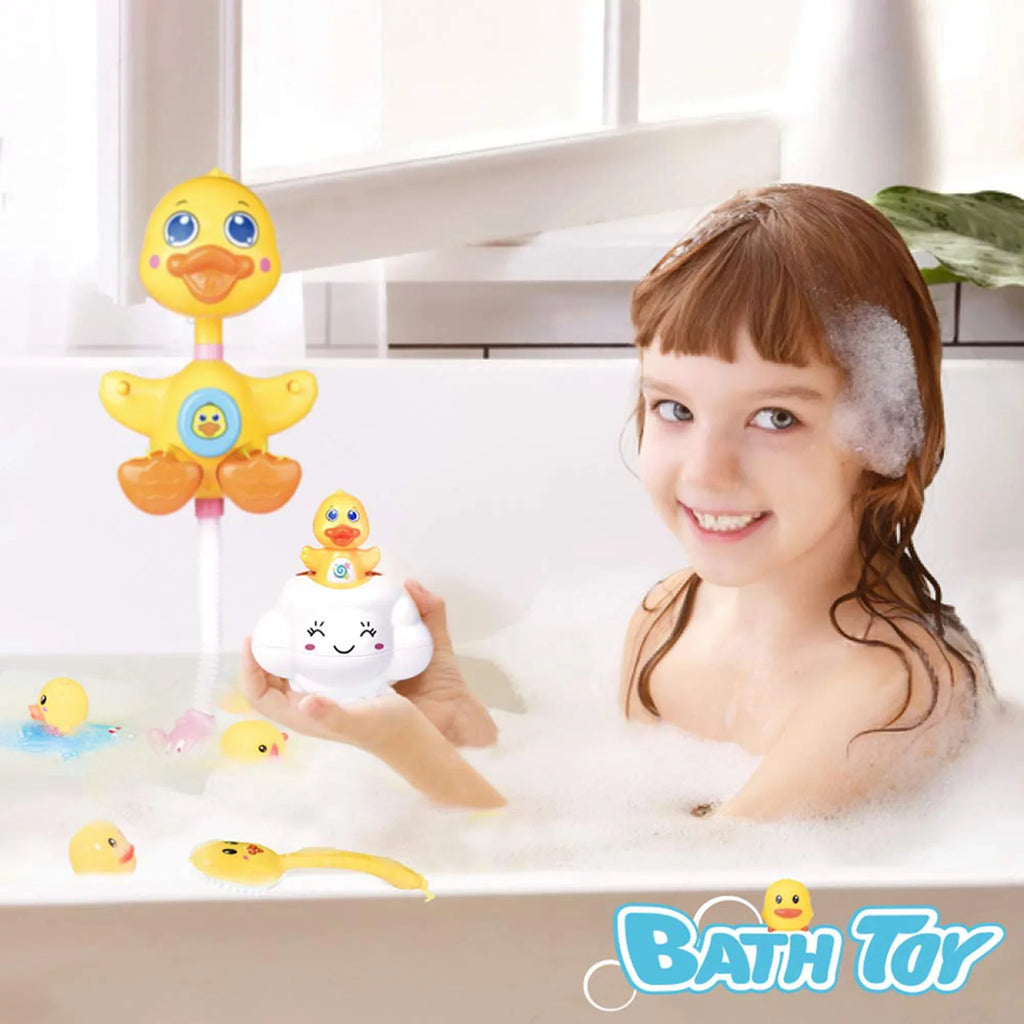 Boat, Bath Fun Toys, Gifts Fishing for Toys Bath Spray Bathtub liquid Toy, 9 Baby Little Toys Kids, Squirters, Pcs Bath for Best Duck Net, Kids
