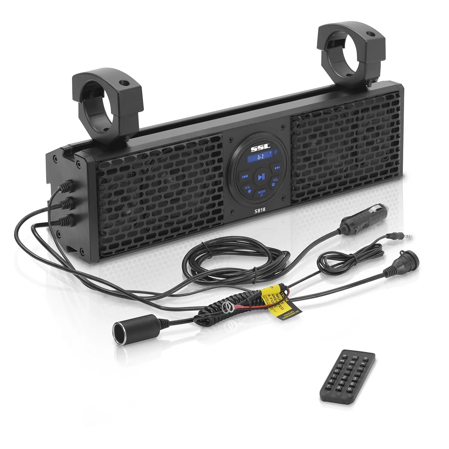 Sound Laboratories 18” Amplified Storm Bluetooth SB18 Sound Bar, Speakers 4”