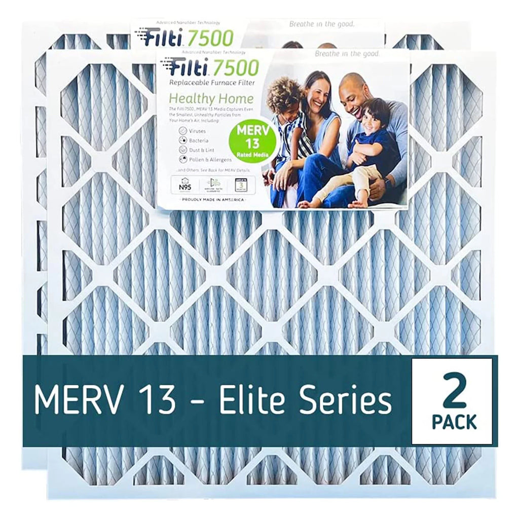(2 13 20x20x2 Filter Pleated Furnace HVAC 7500 Home Air Pack) Filti MERV