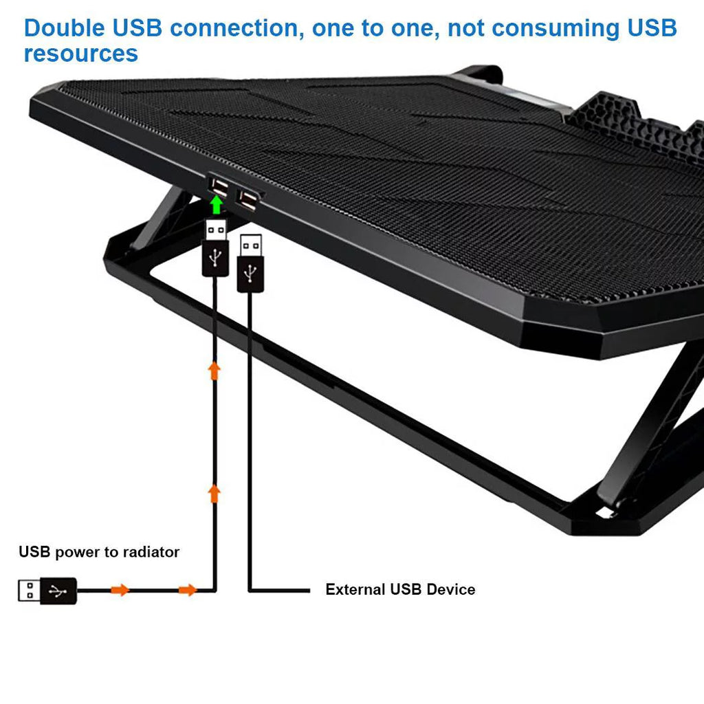 Conditioner Air Computer Laptop Cooling Notebook Portable Cooler Usb Fan Pad "Happyline"