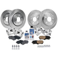 Calipers for Ceramic and Town Disc Dodge & Detroit Country - Brake Rear Brake Brake 2008-2012 Axle Pads Kit & Front Rotors Caravan, Brake Replacement Grand