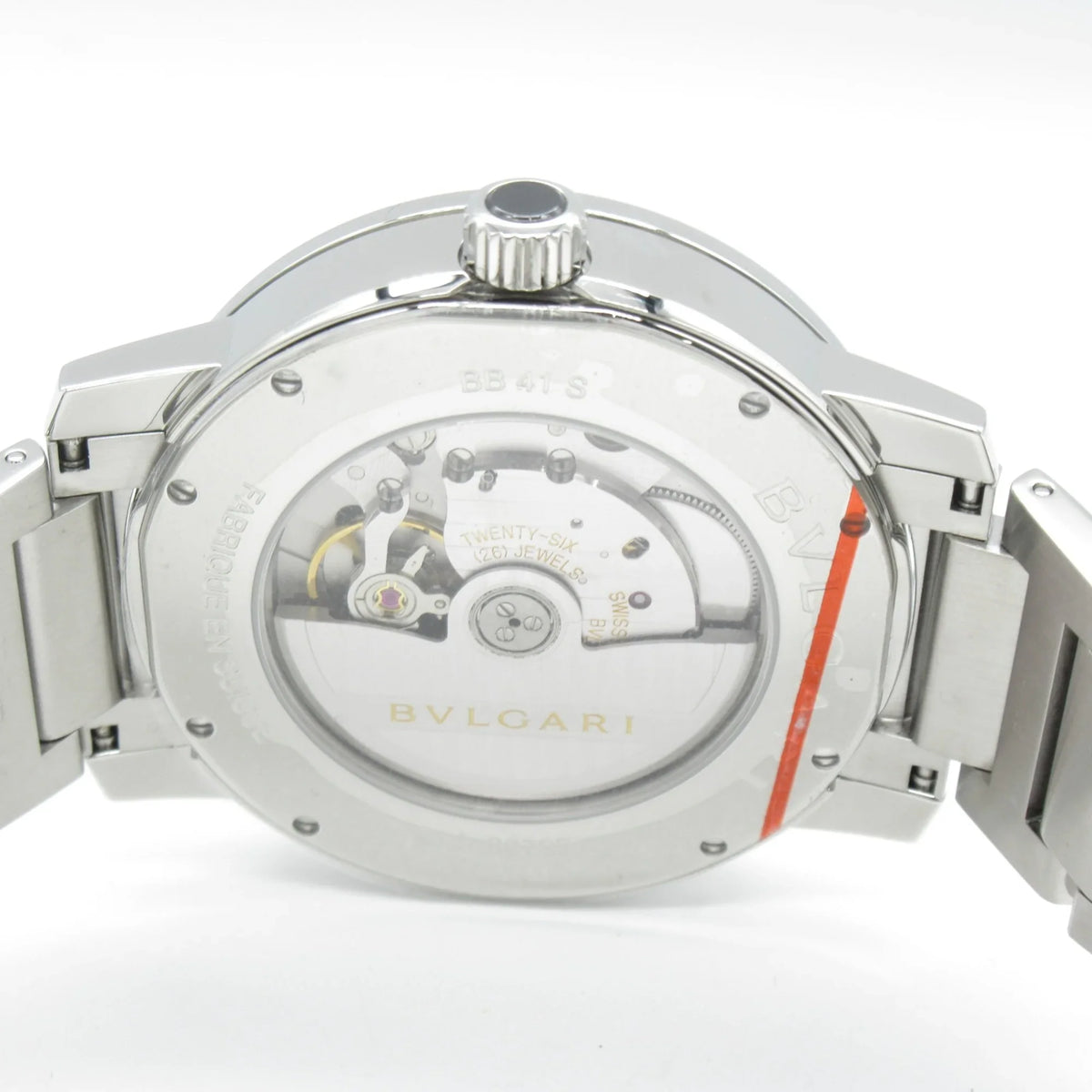 Steel Watch Stainless Pre-Owned BB41S BB41S White BVLGARI (Good) Bvlgari Watch Mechanical Automatic Watch Wrist Wrist Bvlgari