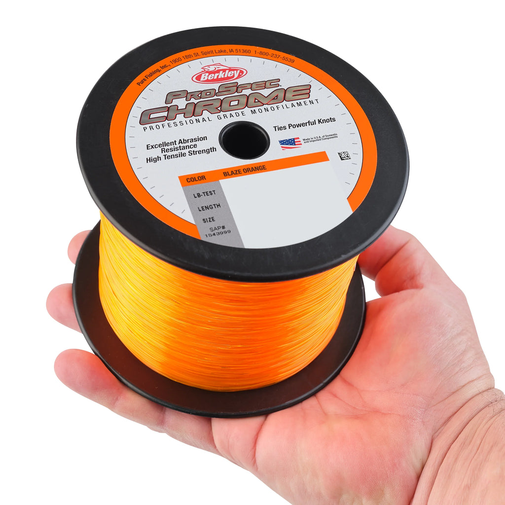 Line Orange, Chrome, Berkley Fishing ProSpec 7.2kg Blaze 16lb
