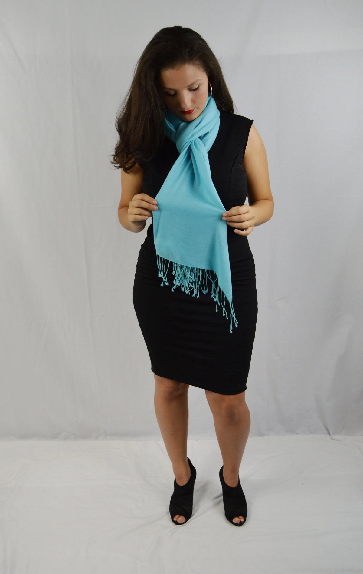 Shawl) weight Shawl/Scarf/Scarves (Tiffany Shawl/Summer Shawl/Pashmina Pashmina Blue Shawl/liquid Shawl/Evening Shawl/Light Regular Fancy Shawl/Sheer
