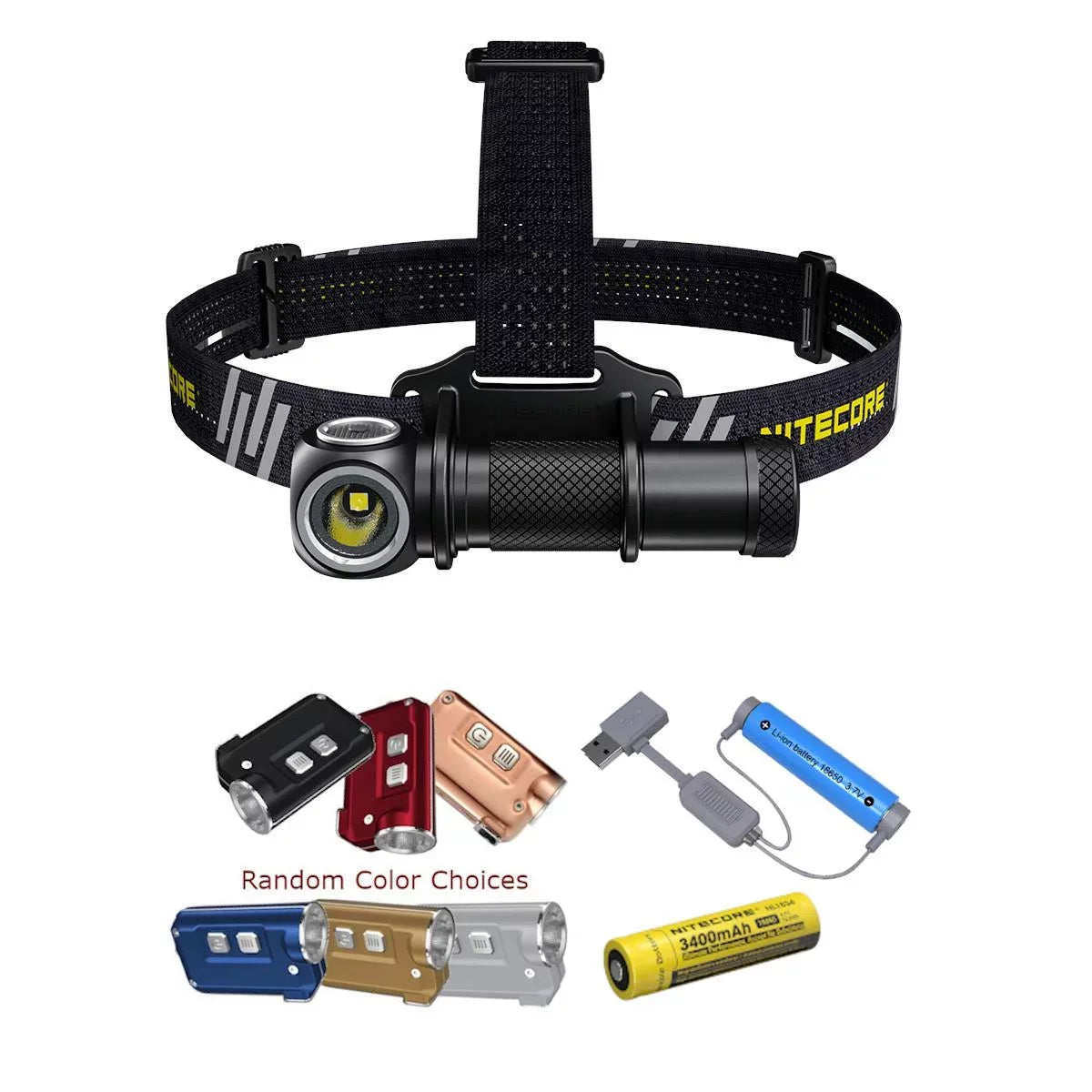 White) UT32 Value Emitter Eco-Sensa with (5700K, Magnetic - Cool Headlamp Warm Nitecore Keychain 1x Color 1x (Random Dual A1 Light (3000K, and Bundle: White) NL1834 Battery, - Choices) TINI Charger