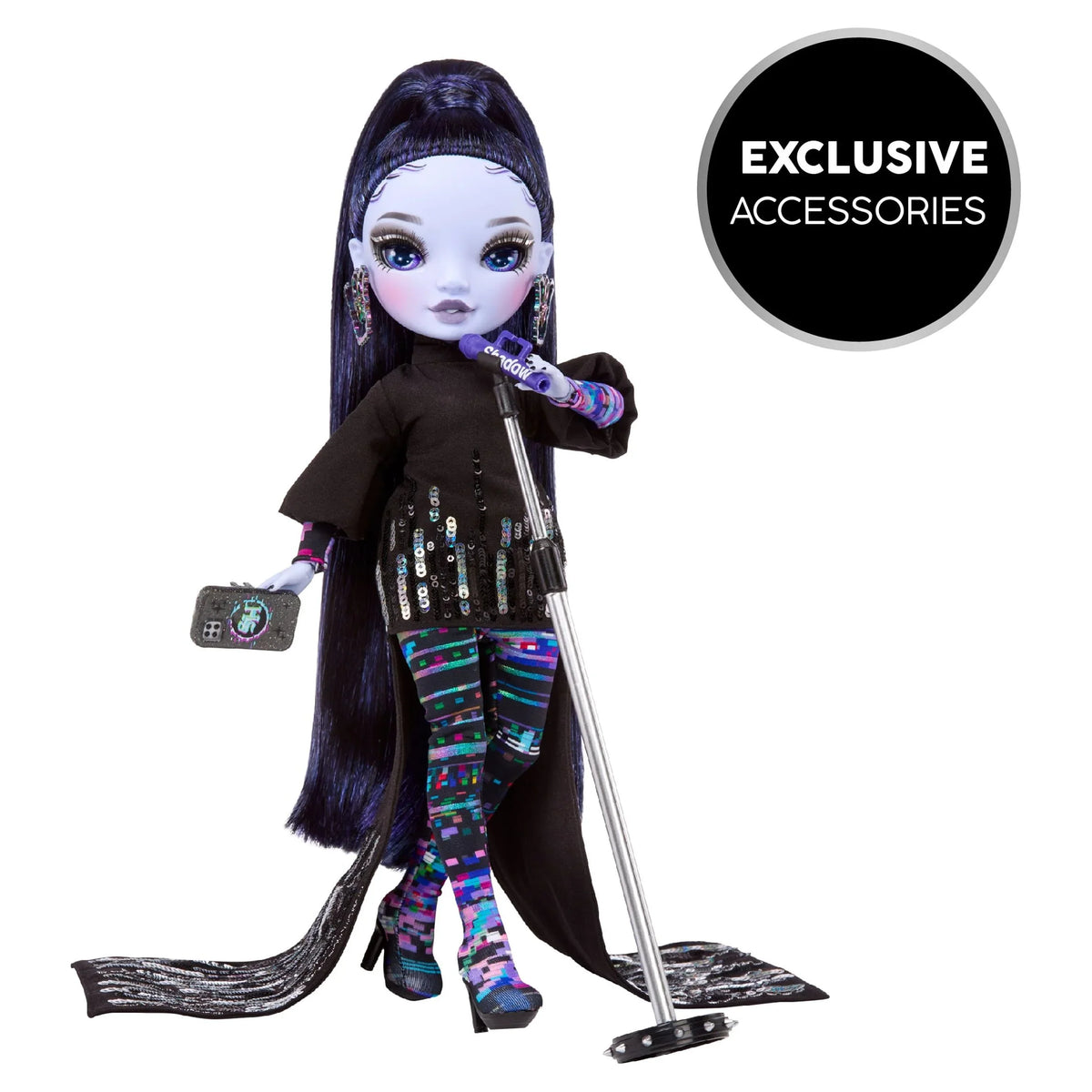 for Glitch Rainbow Gift Fashionable Collectors Shadow Purple & Kids Old Fashion Years Accessories. Colorful Play High Great 4-12 10+ Reina High & Crowne Outfit - Doll.