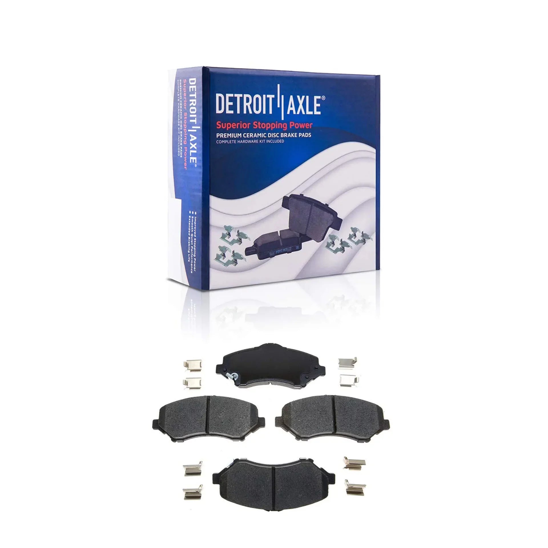 Calipers for Ceramic and Town Disc Dodge & Detroit Country - Brake Rear Brake Brake 2008-2012 Axle Pads Kit & Front Rotors Caravan, Brake Replacement Grand