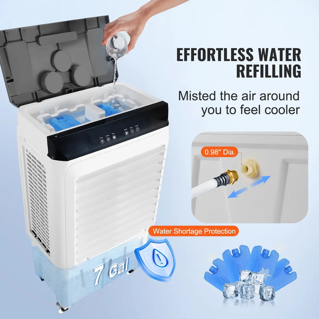 Humidifier Cooler Timer 7 Swamp Gal Evaporative 2100 3-in-1 Air Cooler 12h