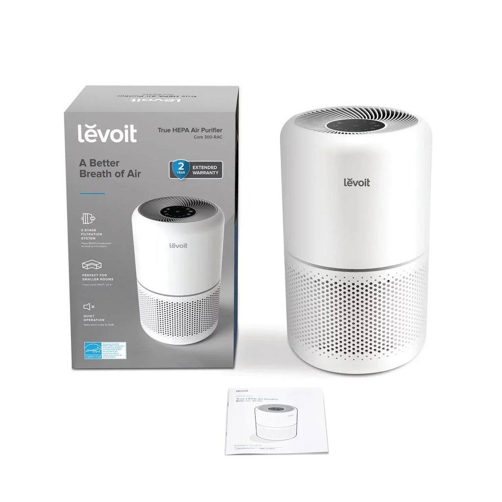 Up Large Asthma, Core Allergies sq. 300-, Purifier Air to Rooms White Levoit 547 ft., for and