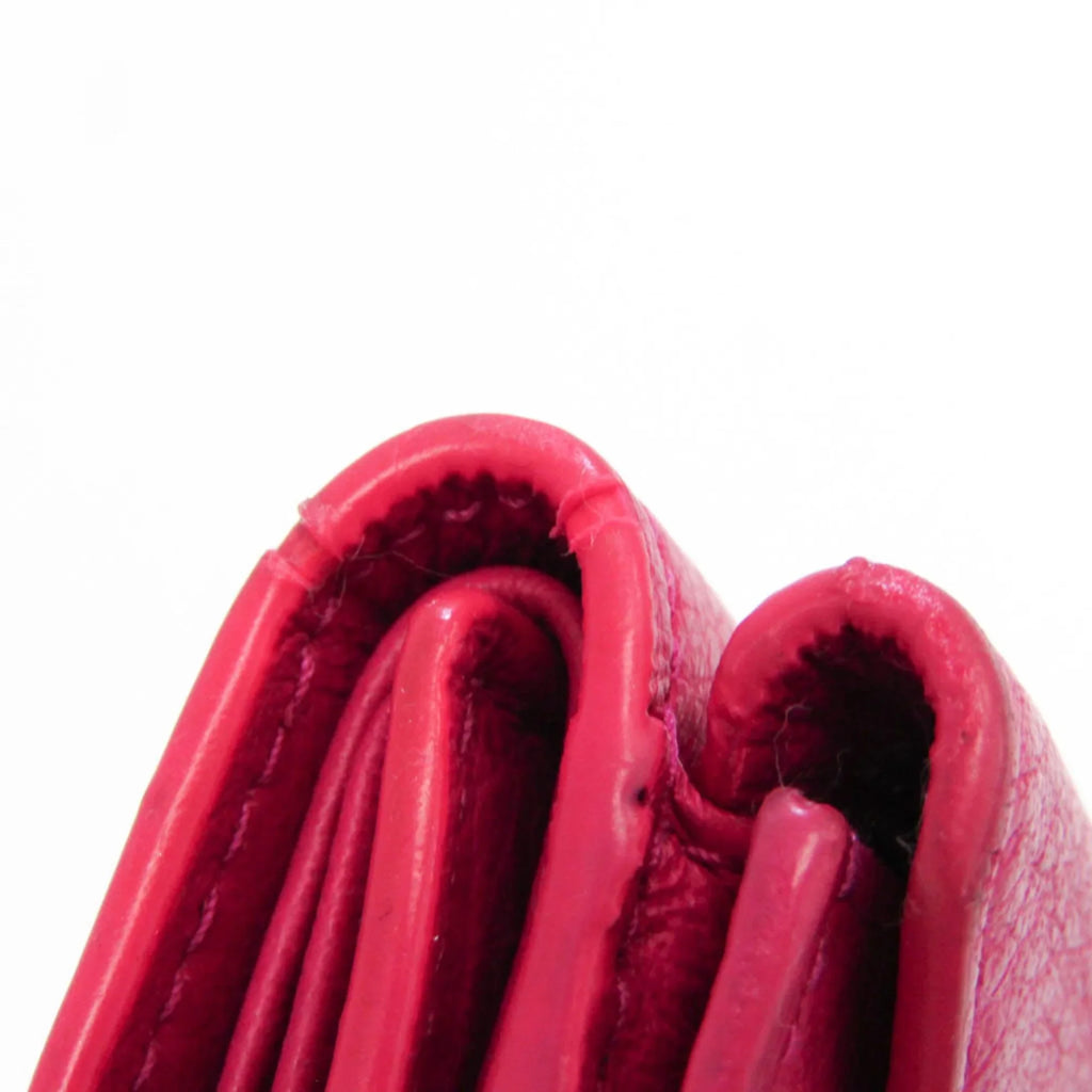 Wallet Women's (Good) Balenciaga Pink Papier Pre-Owned Leather (tri-fold) Mini 391446