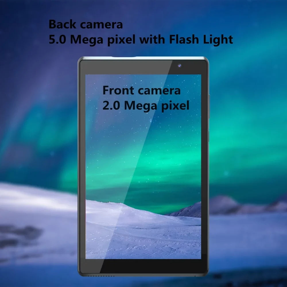 Core , 11 Camera, Quad Tablet RAM2GB+ROM32GB Bluetooth, Tablet, Screen, 8 Tablet, inch Wi-Fi, Black Tablets 8.0 Android