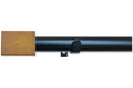 Rod Window Wood Set, 120-inch, Curtain Black to Rectangle Avenue Matte 66 Linen Single