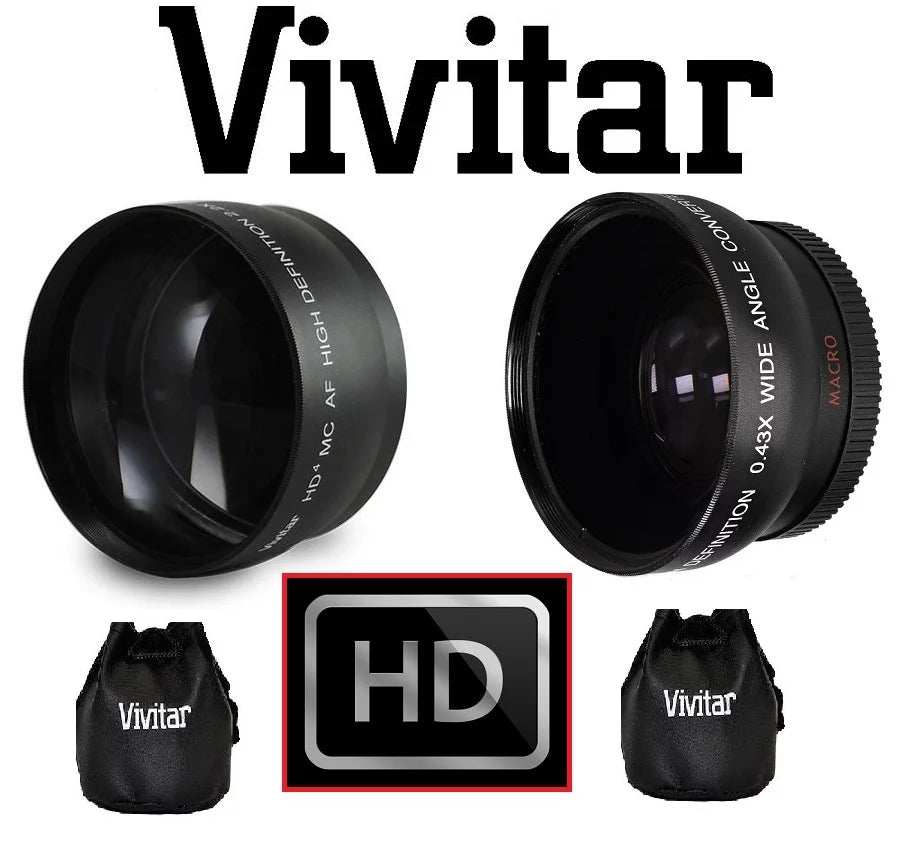 Telephoto Lumix For Fits) & Panasonic Lens -G7 (46mm Angle Set Wide -G7K Hi-Def