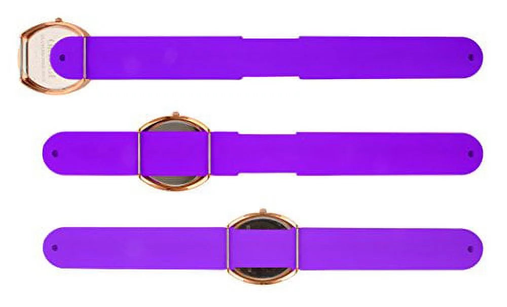 Slap Interchangeable Watch Large Gold Dial Band Numeral Rose Set Roman Gift 5