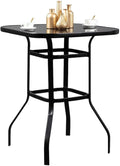 Table Glass Bar Sturdy Solid For Poolside Adonis