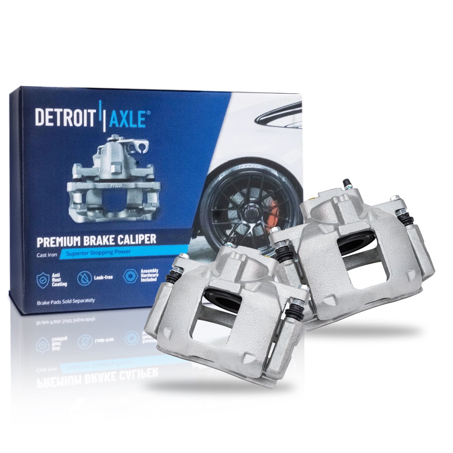 Calipers for Ceramic and Town Disc Dodge & Detroit Country - Brake Rear Brake Brake 2008-2012 Axle Pads Kit & Front Rotors Caravan, Brake Replacement Grand