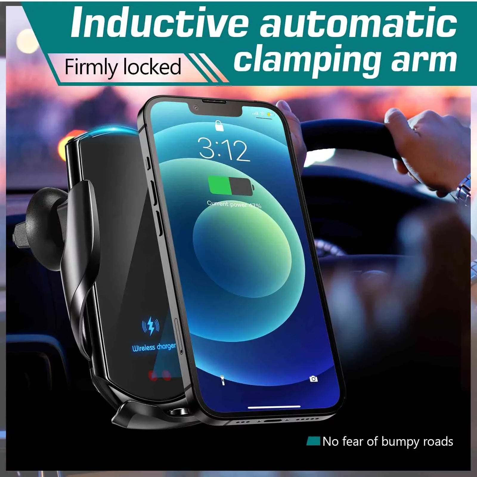 Phone for Charger: the Nokia Lumia Fast 15W Mount Auto-Clamping - Holder Wireless Go Car Optimal on 920 Charging