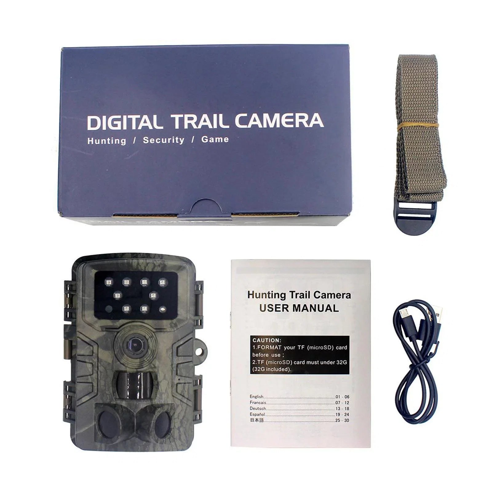 .0" Lens with 1080P Moisture Scouting Wildlife 16MP LEDs Angle Game Night Wide Mini 120 Camera Cam degree and Camera