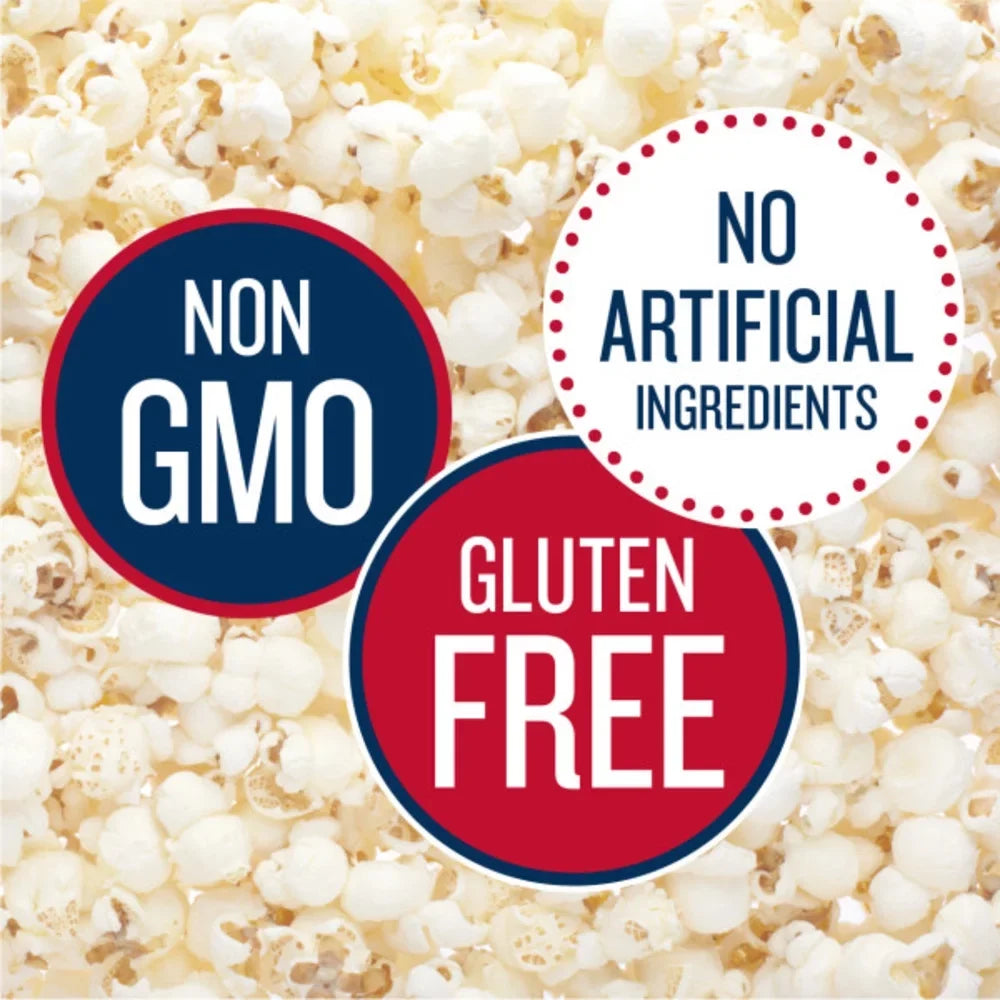 SkinnyPop Pack, Popcorn Variety Original Cheddar 0.5 Count 40 oz, Gluten-Free White and