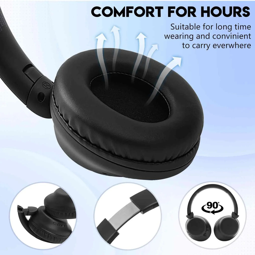 OnePlus Comfort Over High Wireless Resolution UX35 Phone 3T UrbanX with Bluetooth Headphones Deep The for Bass, Support Mic Superior Earphones Ear Stereo Call with Audio,