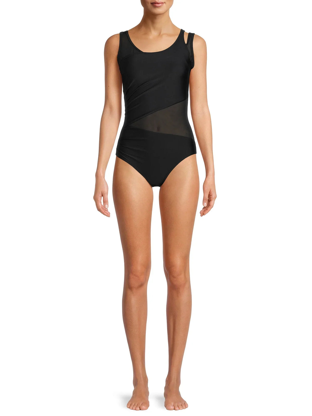 Women's Malandrino Mesh Asymmetrical Swimsuit One-Piece Catherine