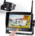 '+ Monitor Trailer, DVR Extra Camper, Kit Touch Camera with Monitor Button Xroose for Range 7” View Motorhome Rear Pickup Signal CM1 Recorder for Long 1080P RV Wireless Camera Truck Backup