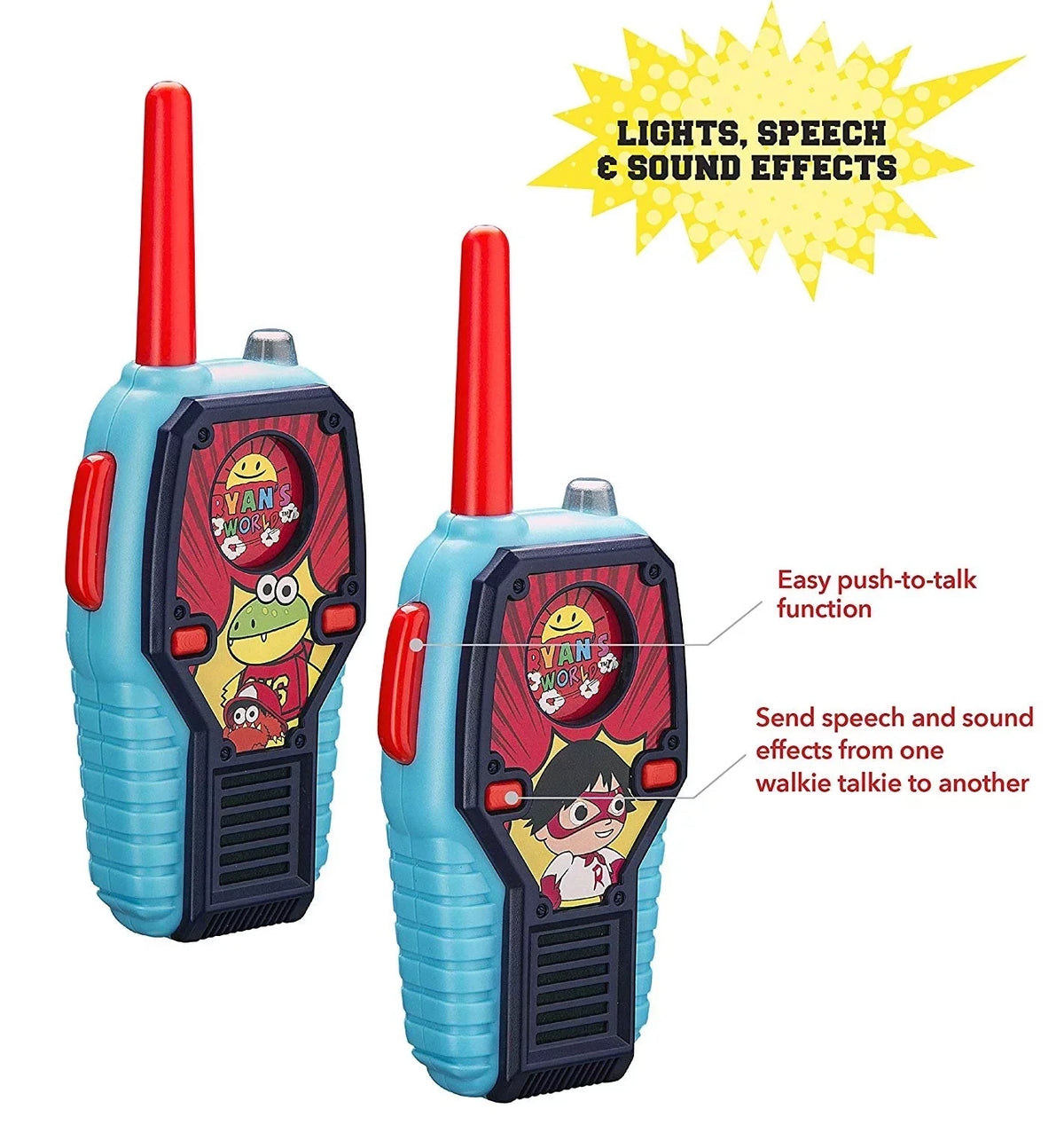 with Sounds Lights Talkies FRS and Ryans for World Walkie Kids