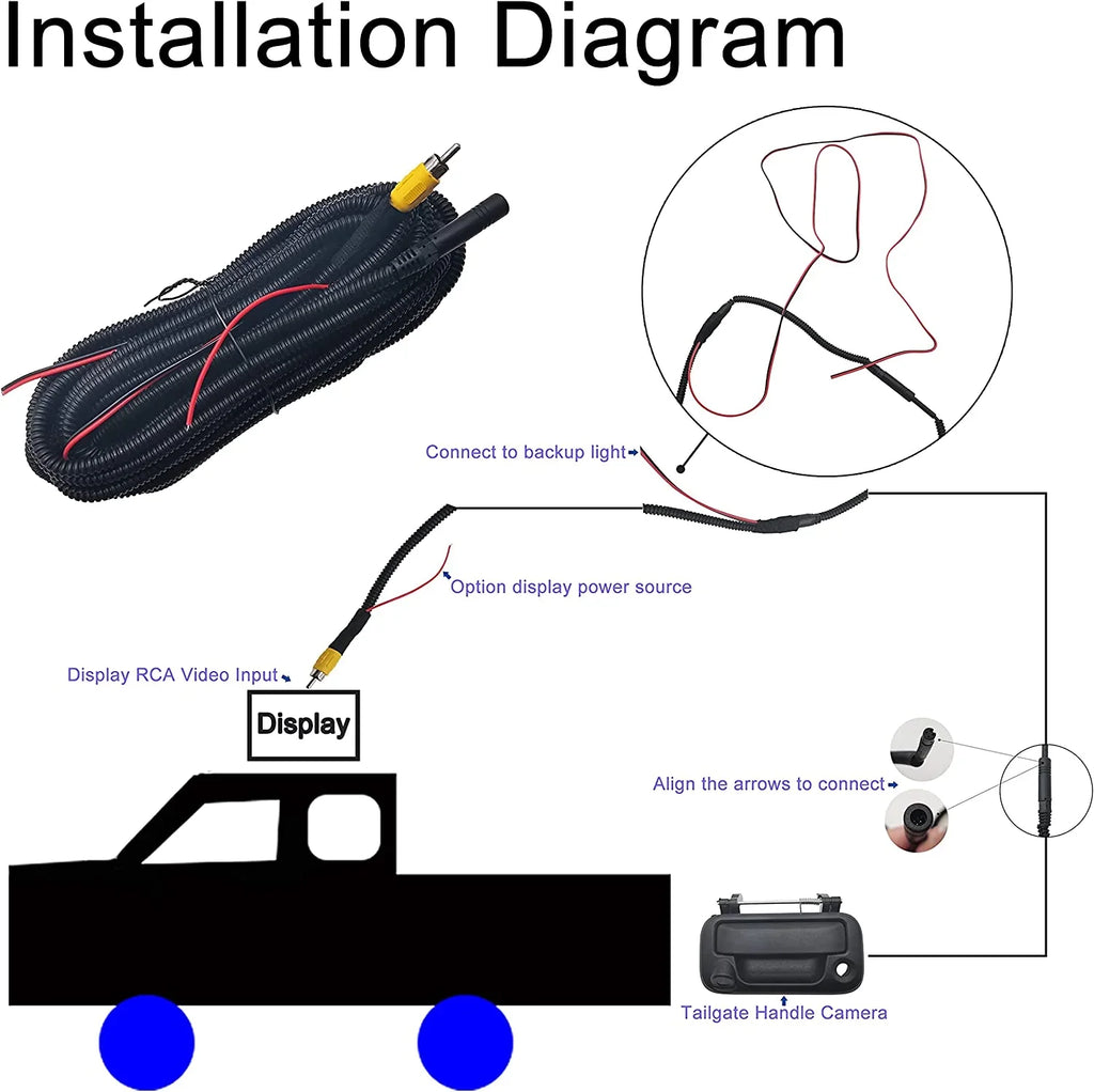 F450, (Black) with Compatible F550 F150, Tailgate F250, #8L3Z-9943400-AC, Camera, Handle OE: with F350,