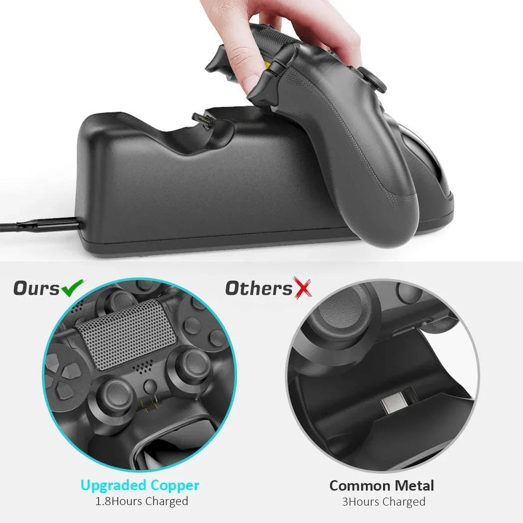 1.8Hrs Station, Charger Charging Charger Controller Charging Playstation 4 Station Controller Replacement Dock Dock, PS4 PS4 4 Dualshock for