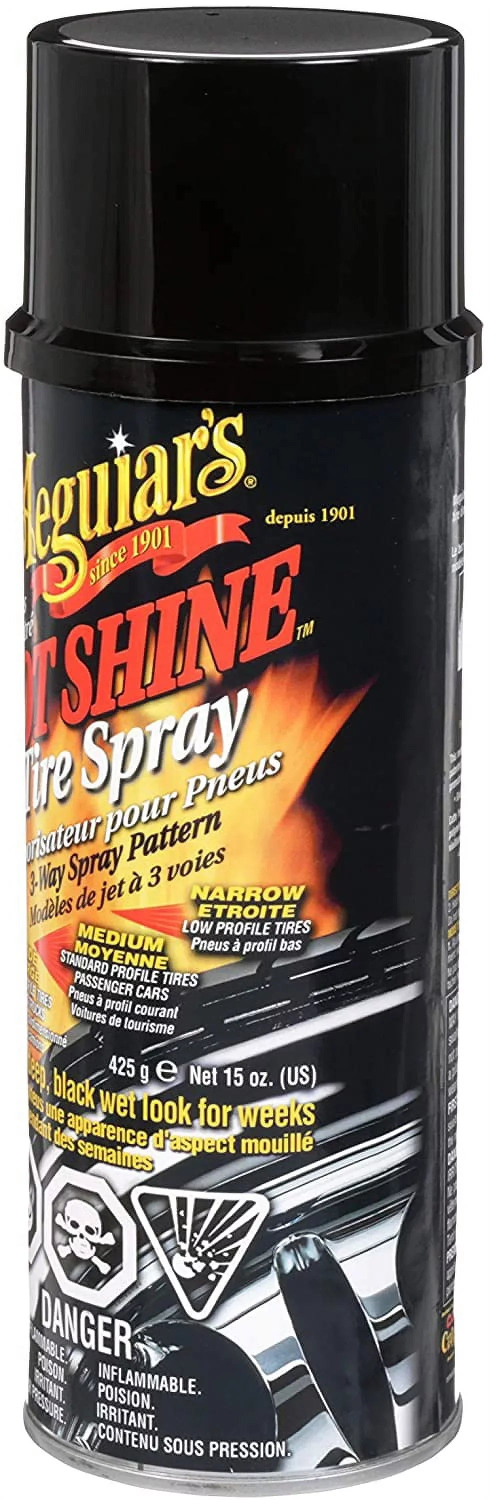 Can Coating High Oz Gloss G13815 Shine - Spray Meguiar's 15 Hot Tire 3