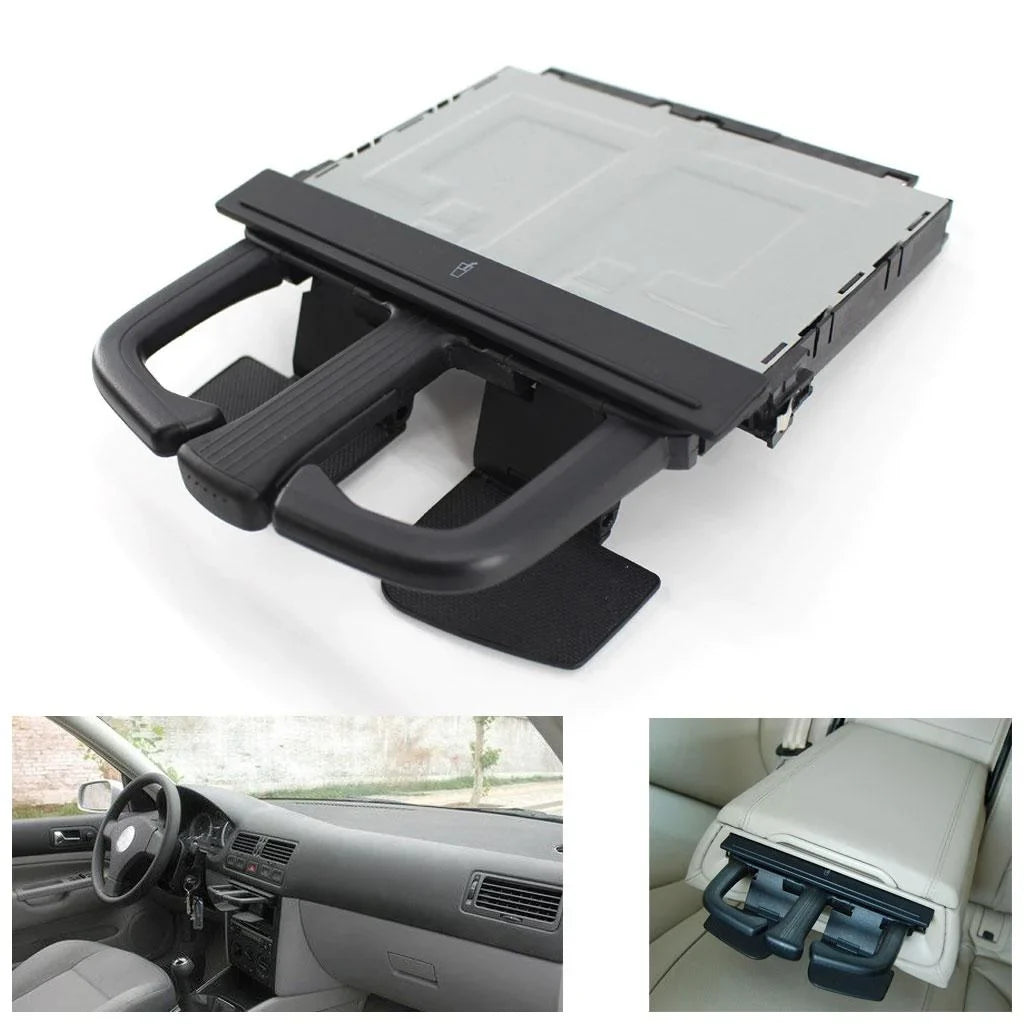 VW B6 Front Car A3/A4/A5/A6/Q5/Q7 for 's Cup Black Sliding Dashs Golf MK4 Bora Holder Universal