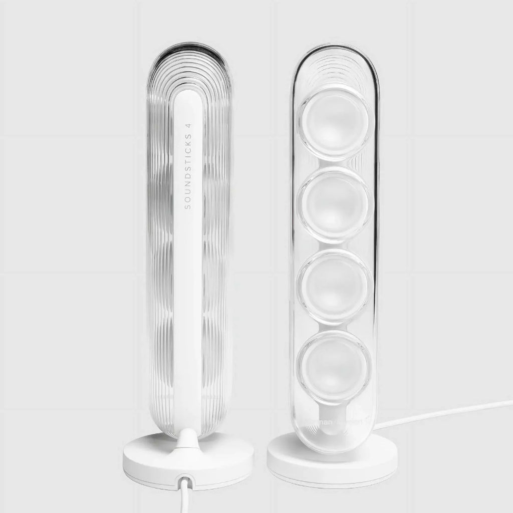 Kardon White Speaker Bluetooth SoundSticks Harman - HKSOUNDSTICK4WAM-Z System, 4 Refurbished Wireless Certified Restored 2.1